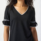 Joseph Ribkoff - Knee Length Bow Sleeves Dress