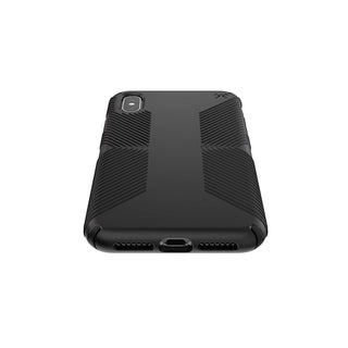 Speck Presidio Grip Designed for Impact Case for iPhone Xs Max - Black/Black
