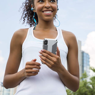 Speck Presidio Grip Designed for Impact Case for iPhone Xs Max - Black/Black