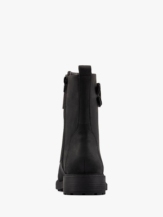 Clarks Women's Orinoco 2 Lace Leather Boots Black Size 8.5 B(M) US