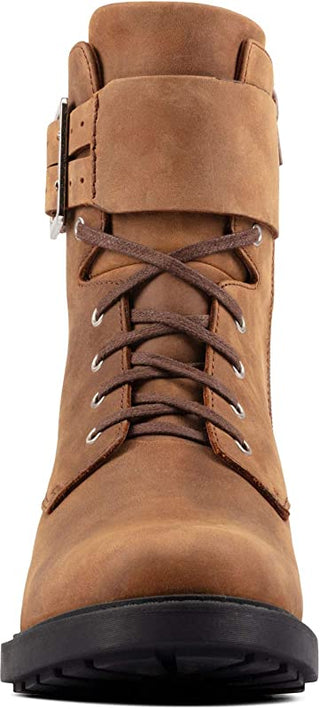 Clarks Women's Orinoco 2 Lace Leather Boots Brown Snuff