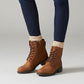 Clarks Women's Orinoco 2 Lace Leather Boots Brown Snuff