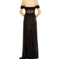 Mac Duggal - Illusion Midriff Corset Off-the-shoulder Dress
