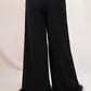 Fore Collection - Women's High Waisted Feather Hem Trousers