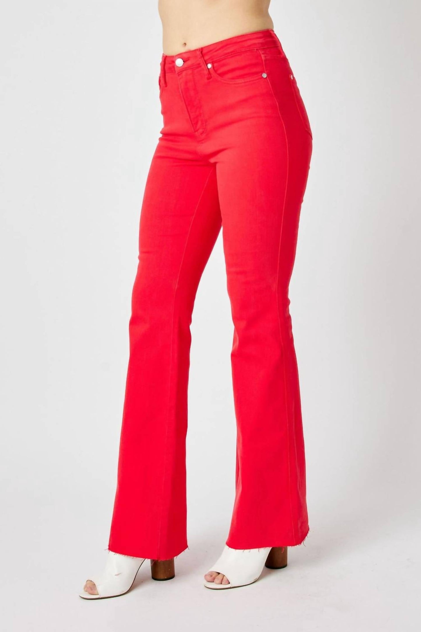 Judy Blue - Waist Tummy Control Garment Flare Denim Jeans