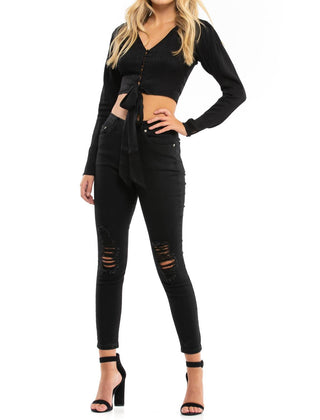 Blue Life - Roma V-neck Long Sleeve Top