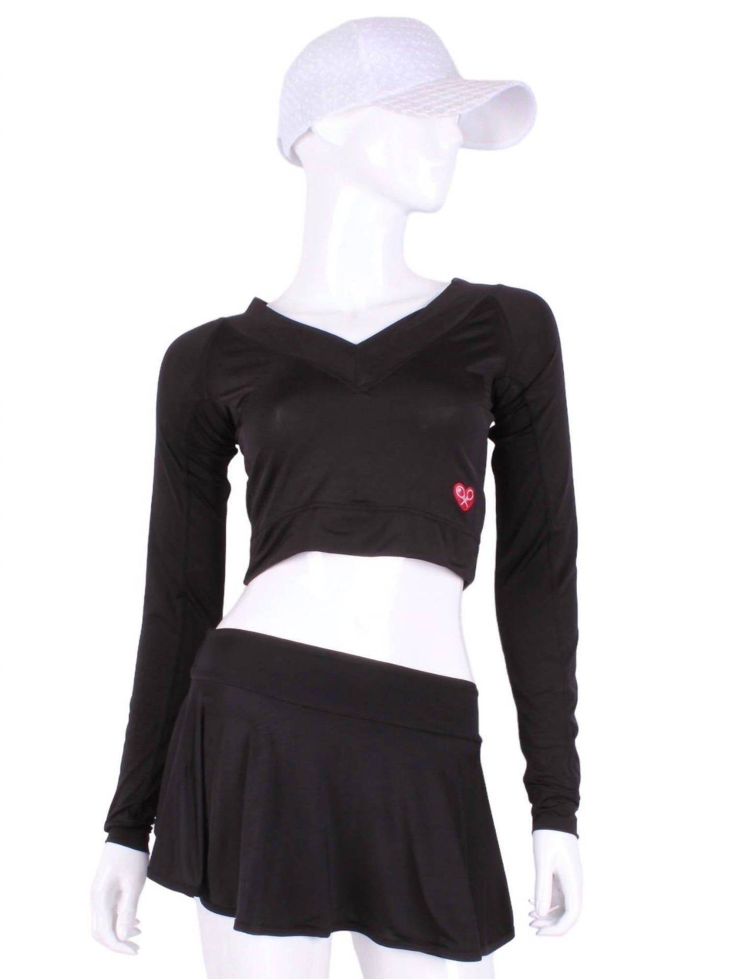 Love Love Tennis - Women's Vee Crop Top