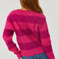 &Merci - Stripe Cable Sweater