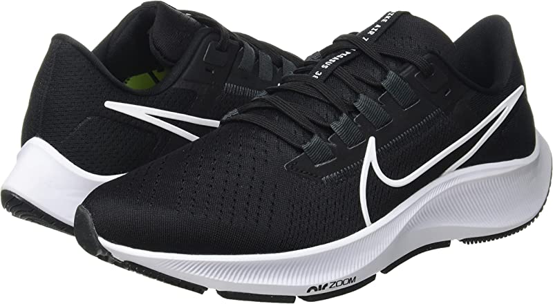 Nike Women's Air Zoom Pegasus 38 Running Shoes Black/White