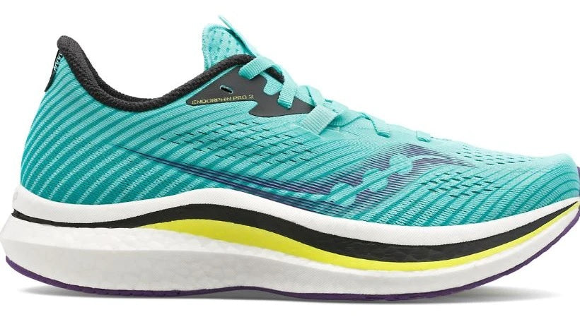 Saucony Women's Endorphin Pro 2 Running Shoes Cool Mint/Acid