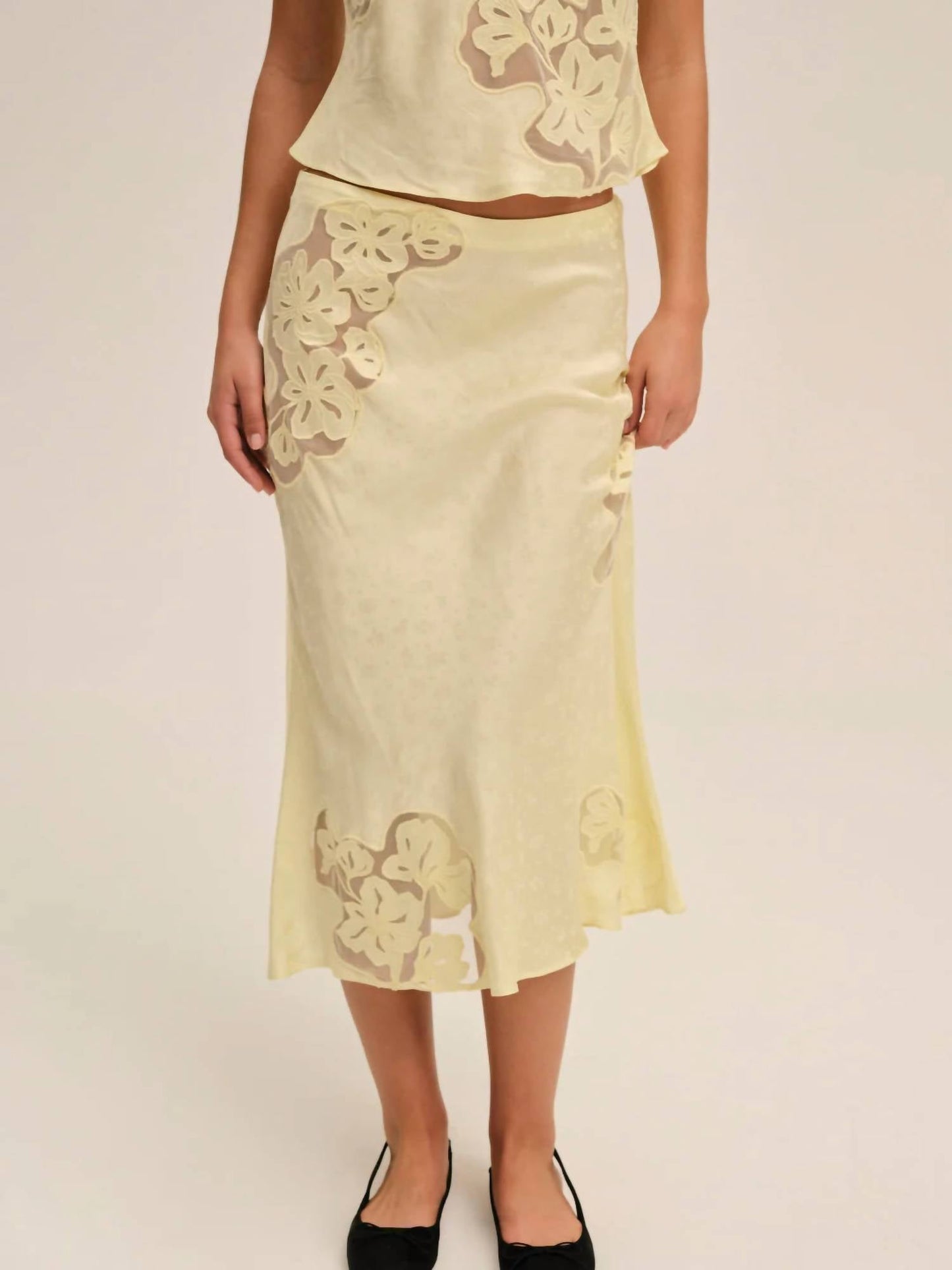 Lil Lemons By For Love And Lemons - Sunrise Midi Skirt