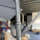10 ft Offset Cantilever Patio Umbrella with Crank Gray