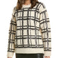 Valentino - Wool Sequin Plaid Sweater