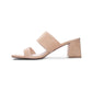 42 Gold - Women's Lizbett Suede Block Heel Sandal