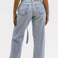 Aligrace - Belted Customs Jeans