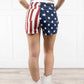 Judy Blue - High Waist Americana Flag Fray Hem Shorts