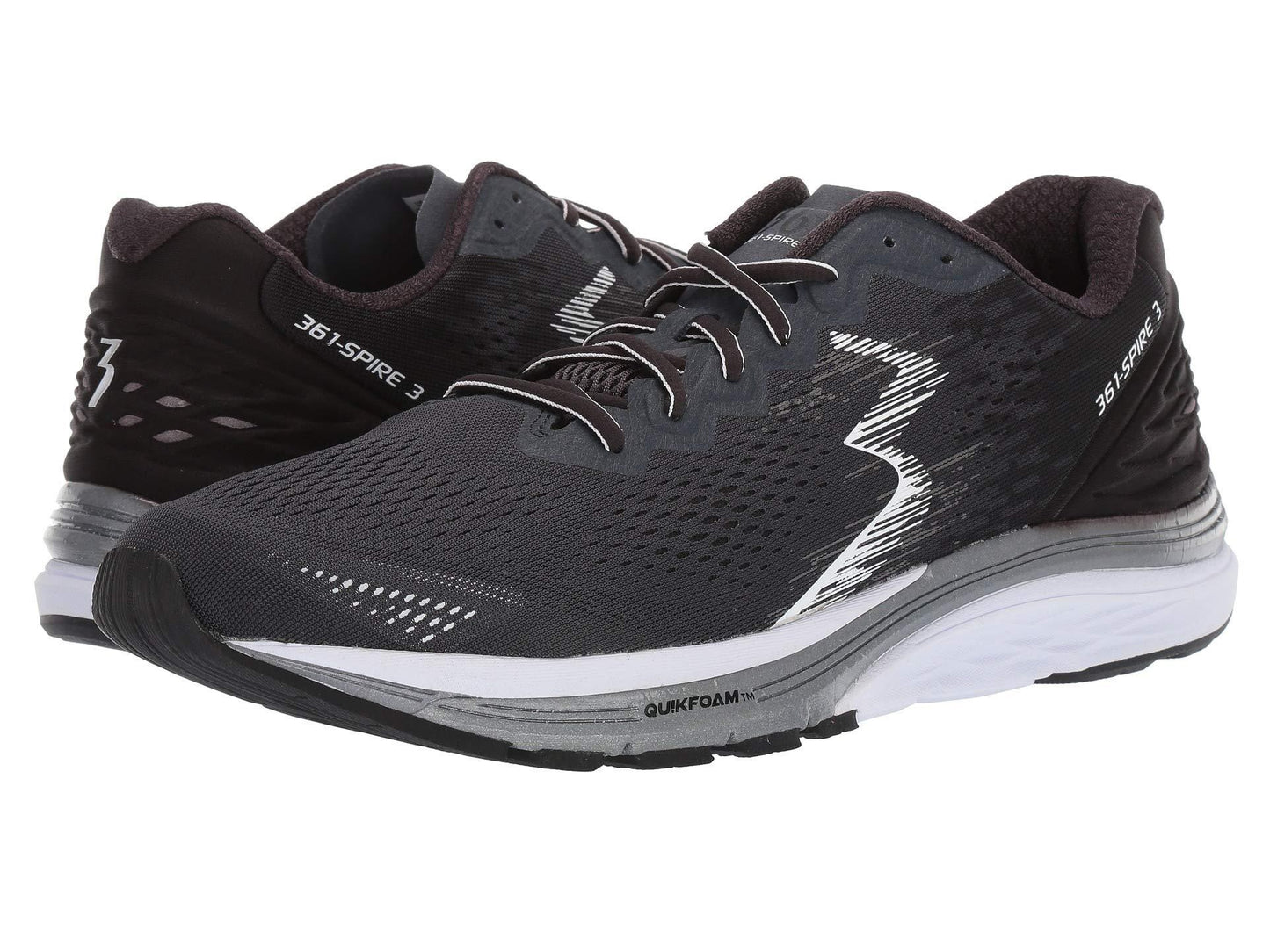 361 Degrees Men's Spire 4 Running Shoes Black Size 10 D(M) US