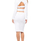 Kendall + Kylie - Compact Overlap Pencil Skirt