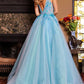 Jovani - Floral Embroidered Bodice Ballgown