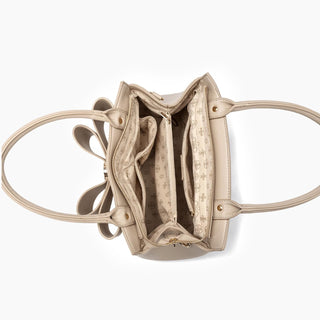 Like Dreams - Women's Poppy Bowtie Top Handle Satchel Bag