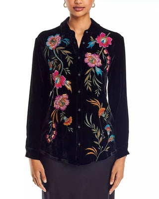 Johnny Was - Sidonia Embroidered Velvet Shirt