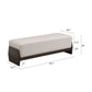 Bench With Thick Soft Cushions For 3 People - Brown Beige