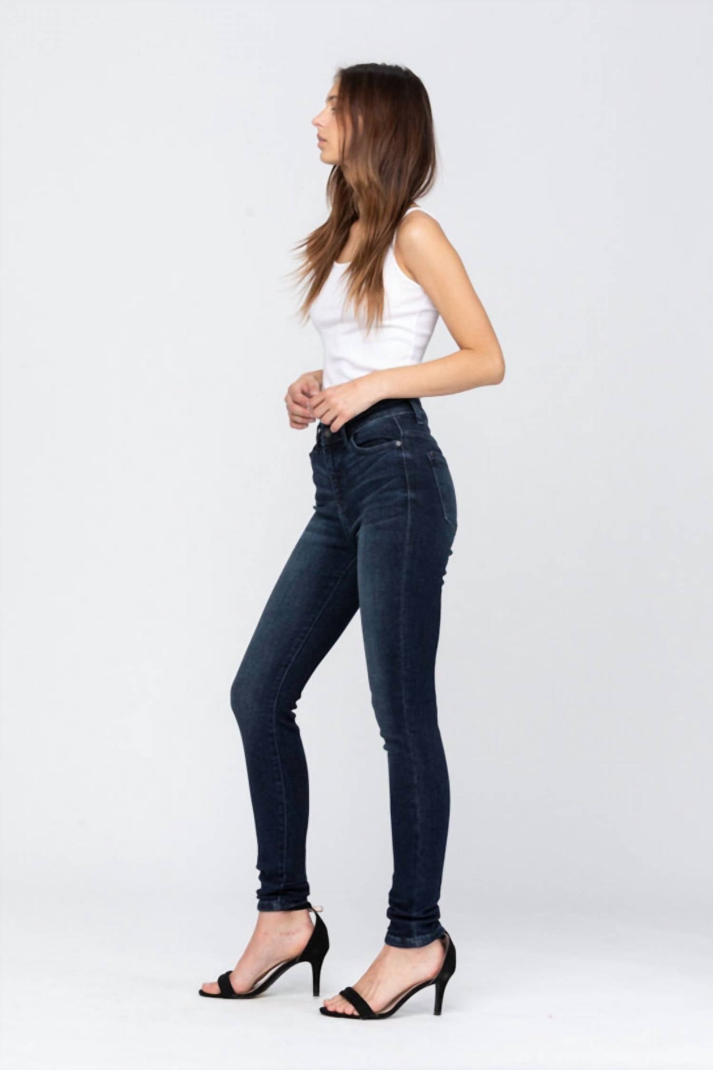 Judy Blue - High Rise Super Dark Skinny Jeans
