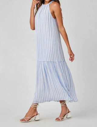 Bella Dahl - Tiered Contrast Halter Maxi Dress