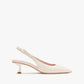Kate Spade - Riley Slingback Smooth Leather Kitten Heel