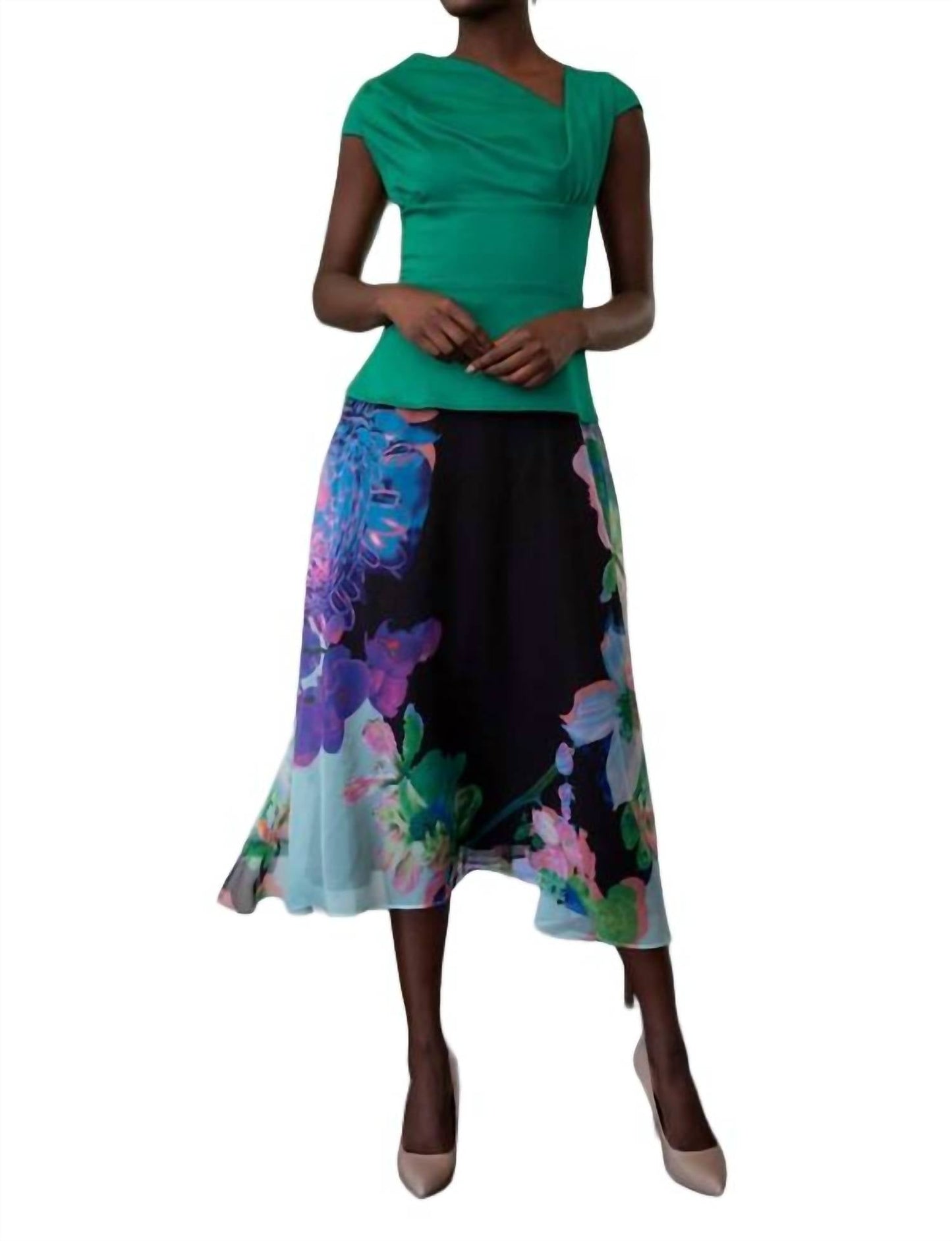 Eva Franco - Floral Midi Skirt