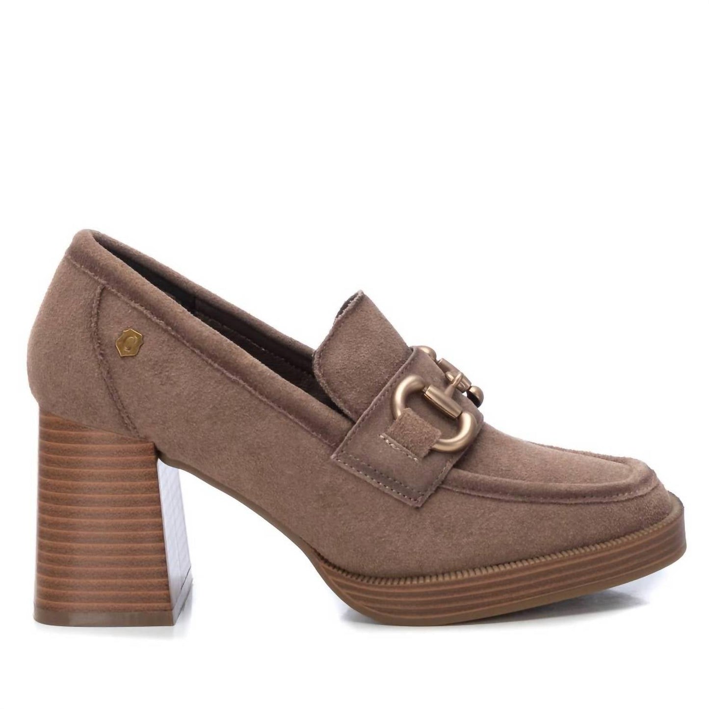 Xti - Women's Suede Heeled Loafers