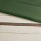 7 PC Faux Suede Comforter Set Green Queen