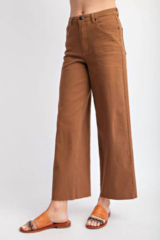 Easel - Soft Stretch High Waisted Twill Pant