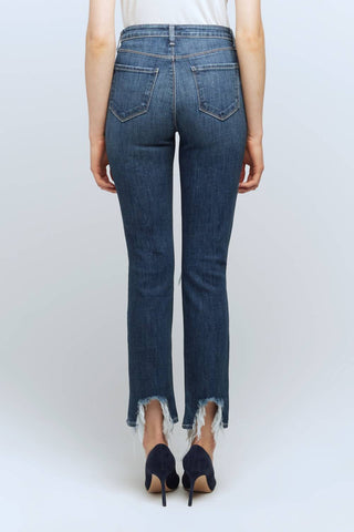 L'Agence - Highline Destructed High-rise Skinny Jeans