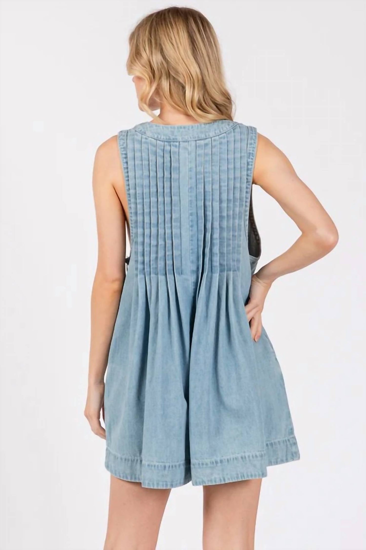Lalavon - Gameday Denim Romper