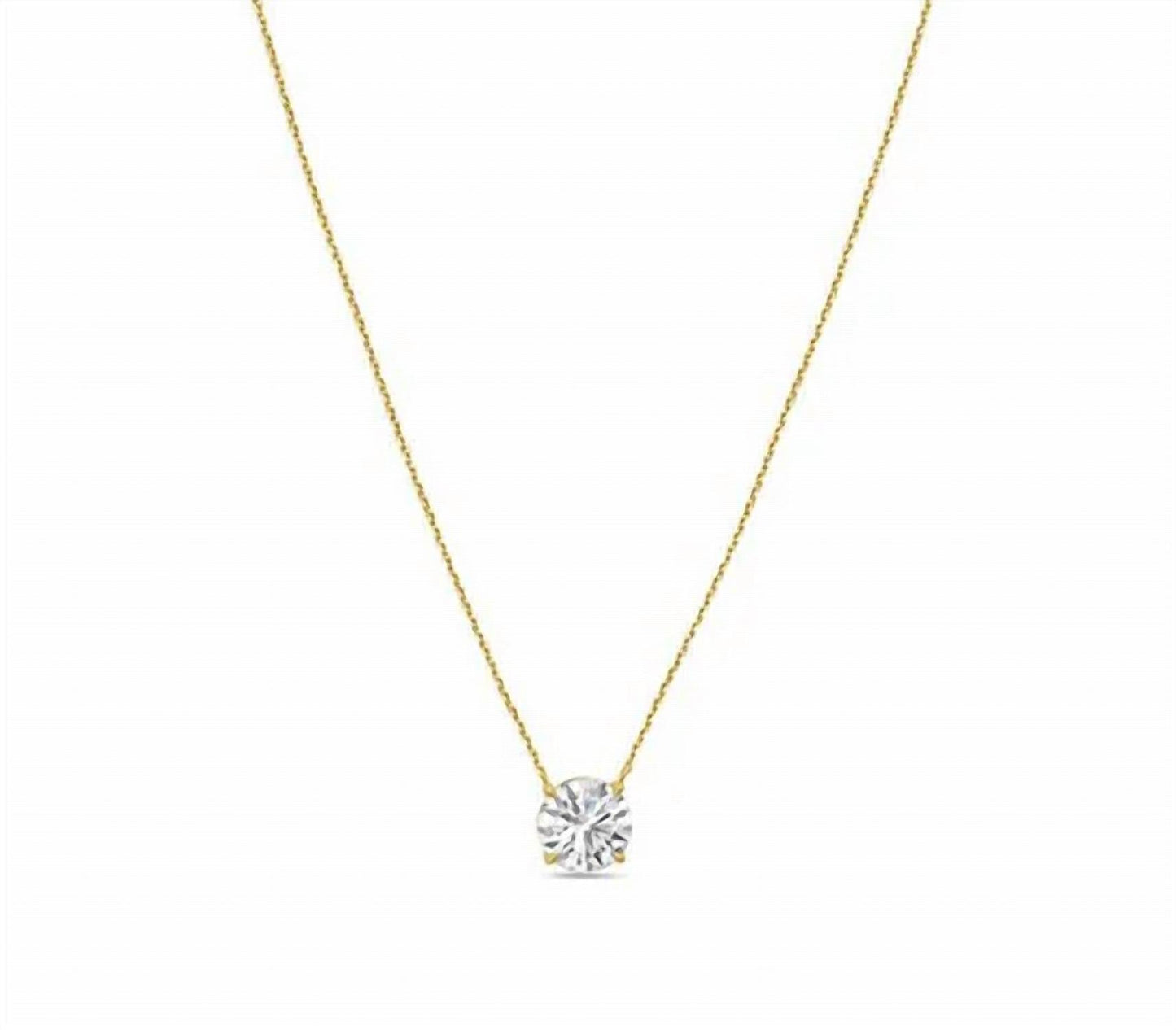 Diana M Jewels - 10.00 Cts Lab Grown Diamond Solitaire Pendant Necklace