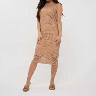 Esqualo - Fancy Open Knit Lurex Dress