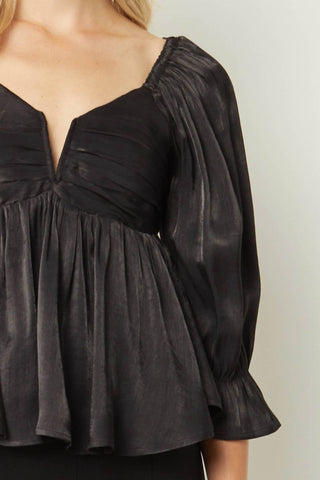 Entro - Iridescent Babydoll Top