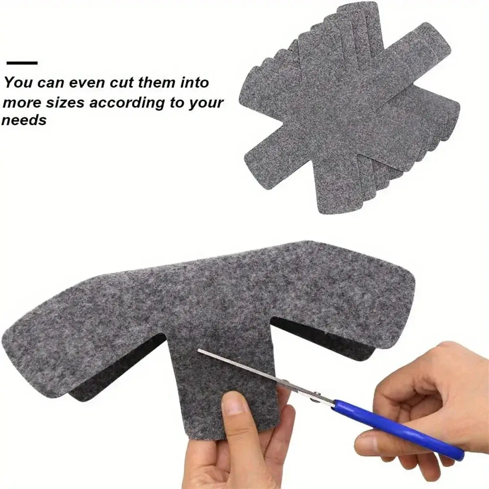 12 Piece Multi Size Felt Pot and Pan Protectors for Stacking