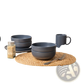 12-piece Stoneware Dinnerware Set Matte Glaze Service for 3