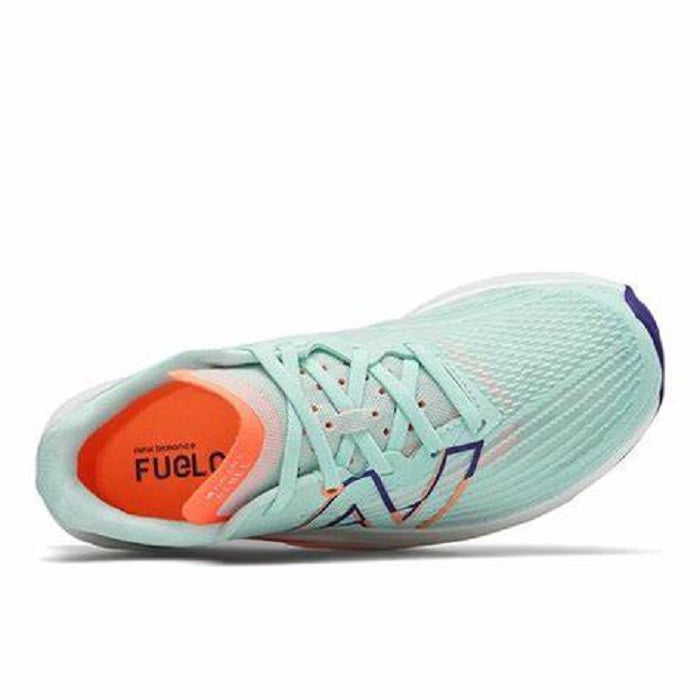 New Balance Women's FC Rebel v2 Running Shoes White Mint/Citrus