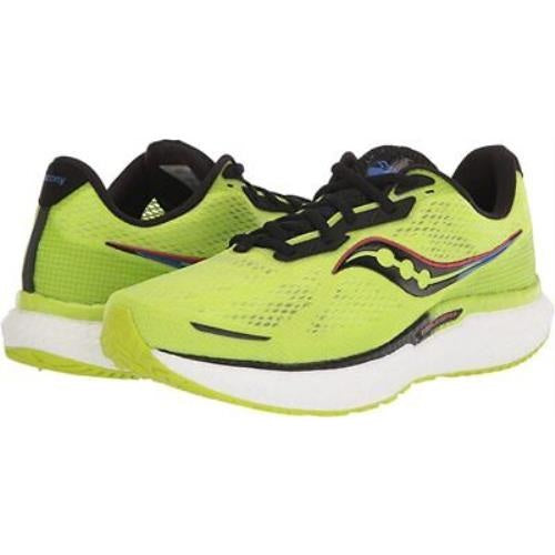 Saucony Men's Triumph 19 Running Shoes Acid/Blue RAZ