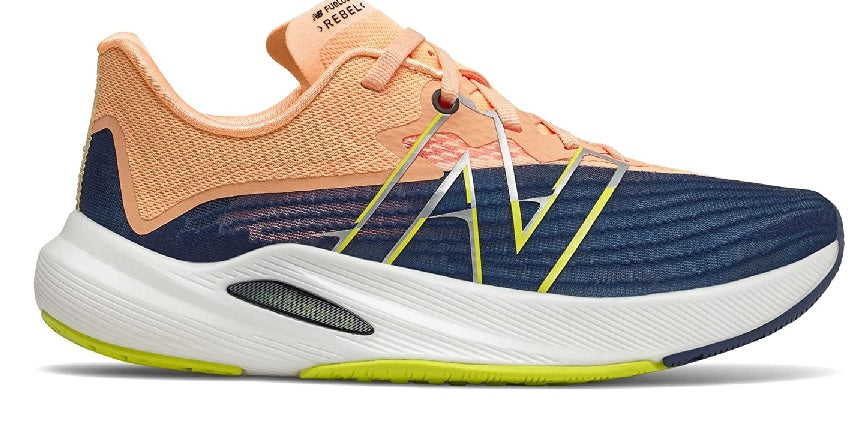 New Balance Women's FuelCell Rebel v2 Running Shoes Night Tide/Mango