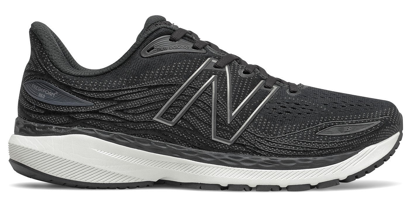 New Balance Men's X 860 V12 Running Shoes Black/White Black