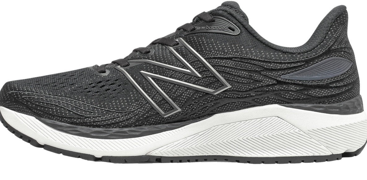 New Balance Men's X 860 V12 Running Shoes Black/White Black