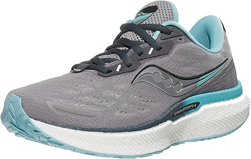 Saucony Women's Triumph 19 Running Shoes Alloy/Powder