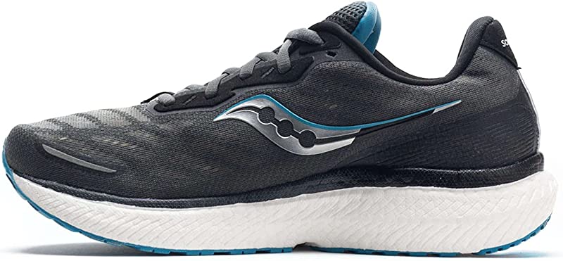 Saucony Men's Triumph 19 Running Shoes Shadow/Topaz Size 10 D(M) US