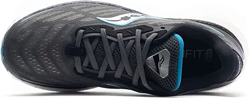 Saucony Men's Triumph 19 Running Shoes Shadow/Topaz Size 10 D(M) US