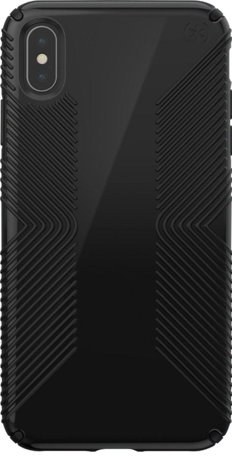 Speck Presidio Glossy Grip Designed for Impact Case for iPhone Xs Max - Glossy Black