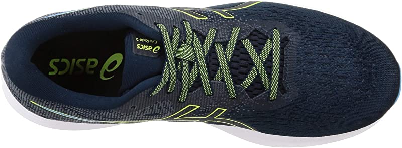 ASICS Men's Evoride 2 Running Shoes French Blue/Hazard Green